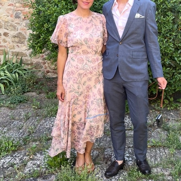 ASTR asymmetrical Floral Pink Dress size M - Picture 4 of 4